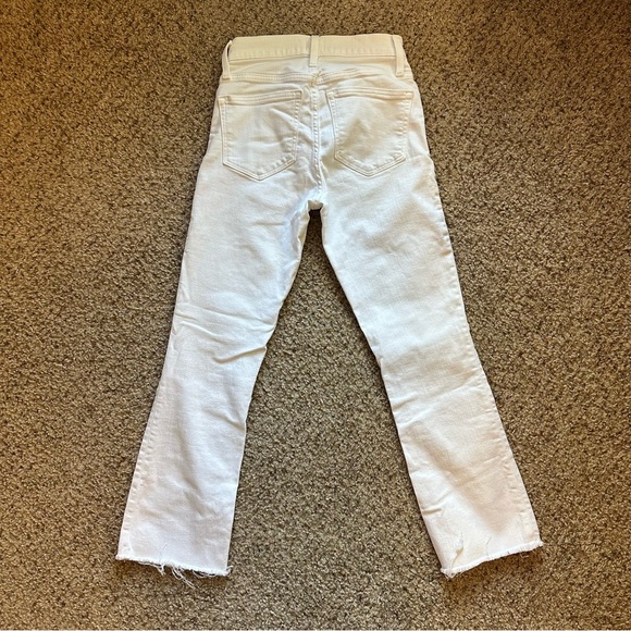 J. Crew Factory Women's White Mid-Rise Flare Crop Jeans - Picture 4 of 6